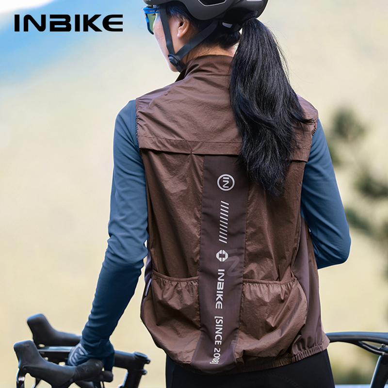 Cycling Commuter Jacket - Inbike Fietsvest Voor Dames Mouwloos Hardloopregenjack