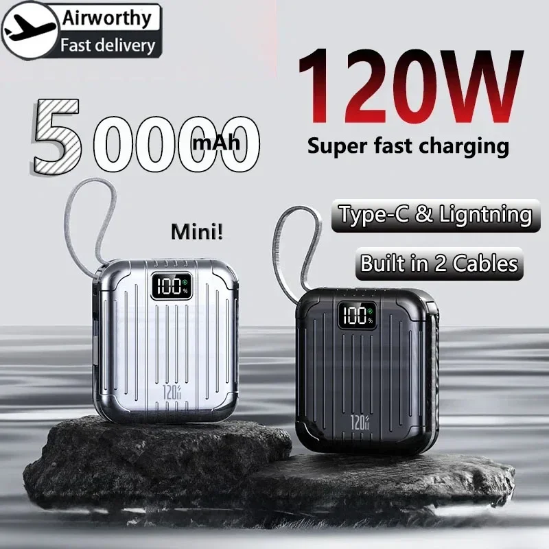 Usb Charger Dynamo - 50000 mAh Mini Compact Handig PowerBank