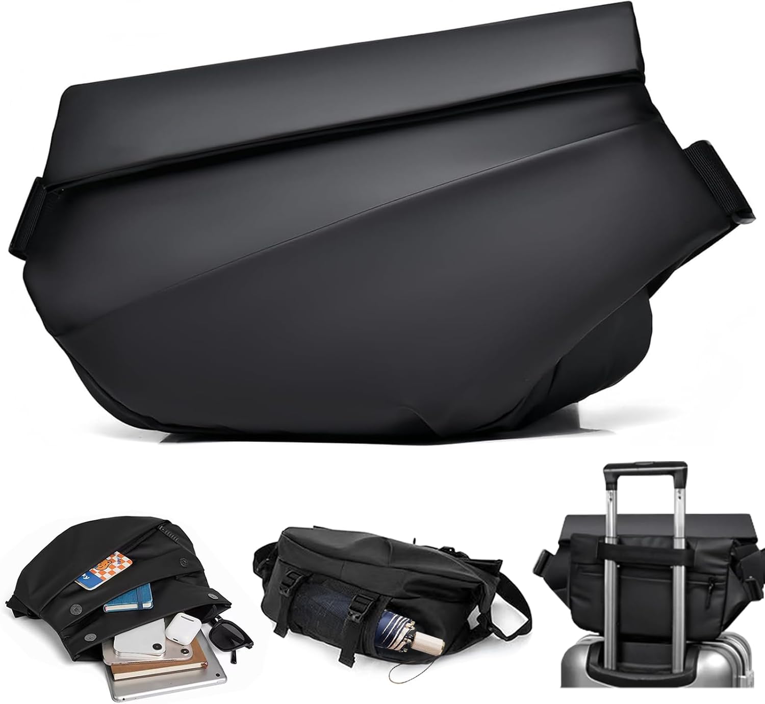 Cycling To Work - Grote anti-diefstal crossbodytassen voor heren Multifunctionele