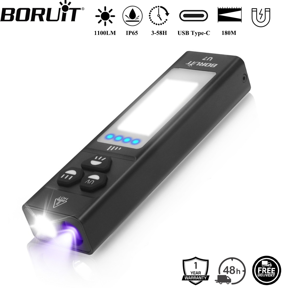 Cycling To Work - BORUiT U7 UV LED EDC Zaklamp
