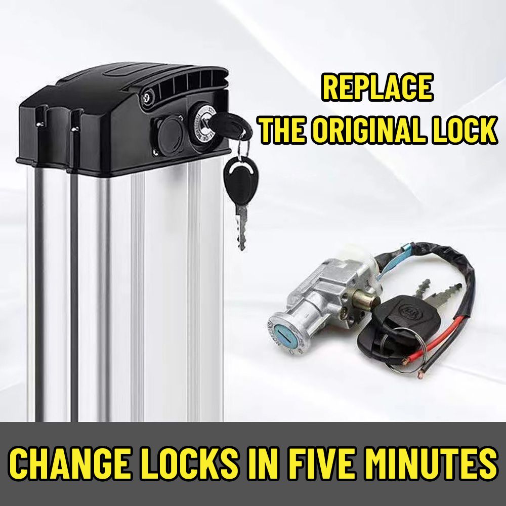 Commuter Bike Lock - E-Bike Batterij Slot Met 2 Sleutels