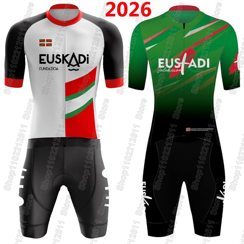 Cycling Commuter Shorts - Euskadi Team Wielertrui 2026 Set Zomer