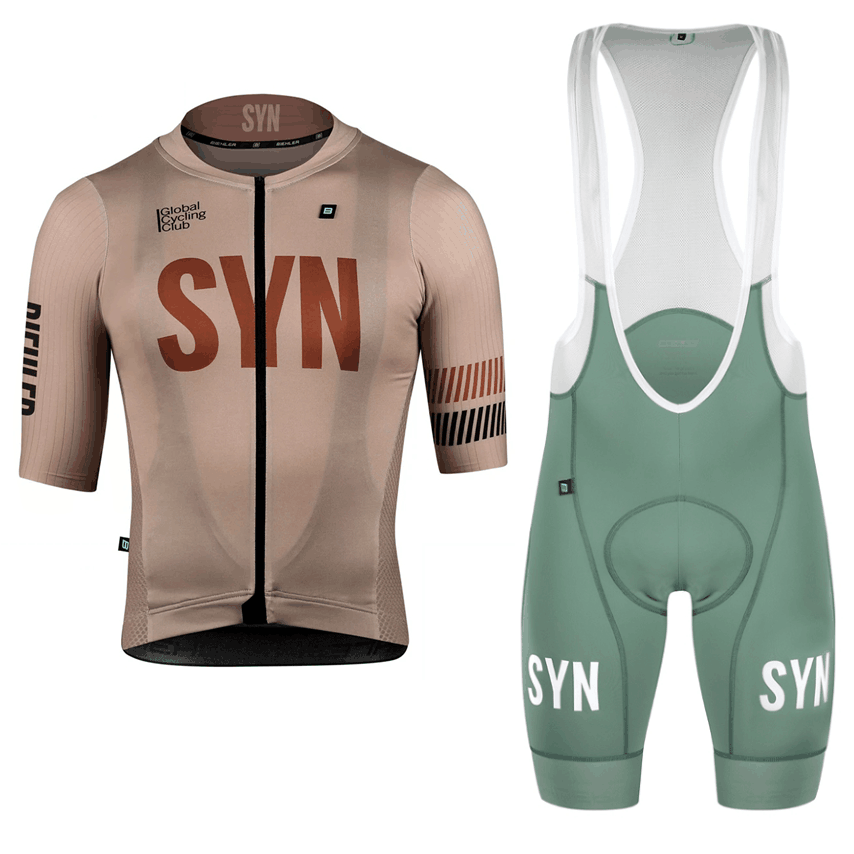 Cycling Commuter Shorts - Syn Bruine Fietskleding Heren Fietsshirt Met
