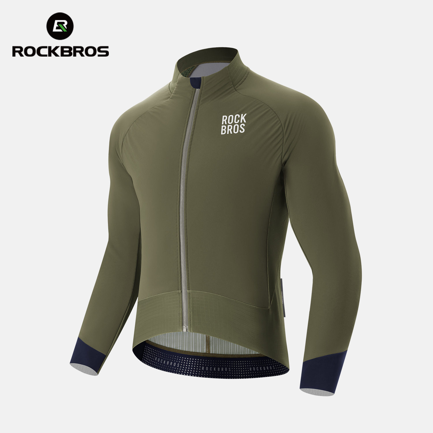 Cycling Commuter Jacket - ROCKBROS Winterfleece fietsjack Heren winddicht dubbellaags