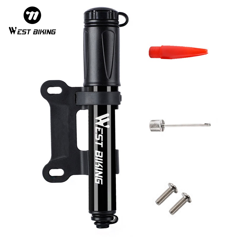 Bike Pump Frame Mount - WEST BIKING Mini Fiets Pomp 100PSI