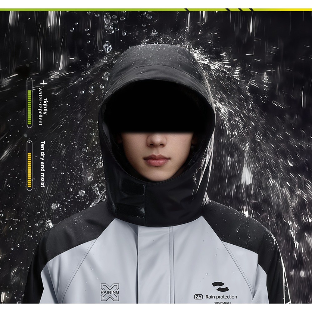 Tweedelig motorregenpak, water - Cycling Commute In Rain recensie en prijs