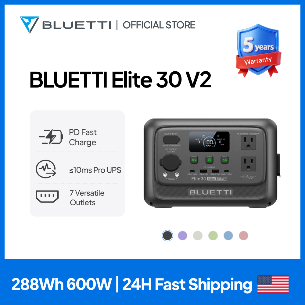 【Renew】BLUETTI Elite 30 V2 dra - Usb Charger Dynamo recensie en prijs