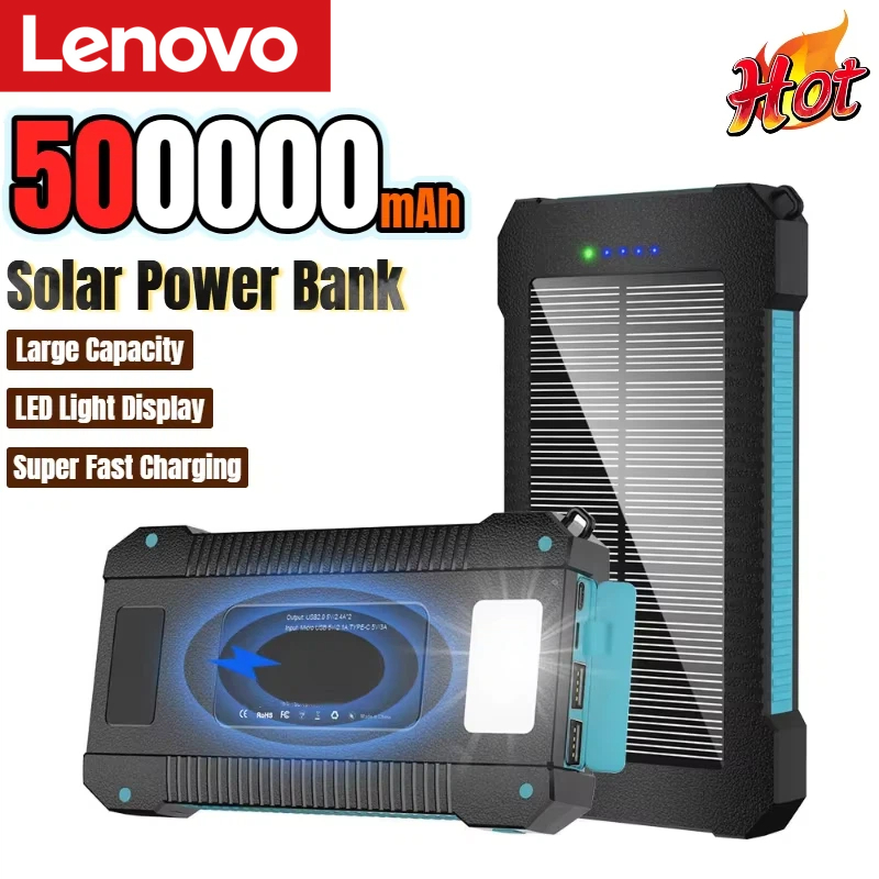 Lenovo 500000mAh zonne-energie - Usb Charger Dynamo recensie en prijs