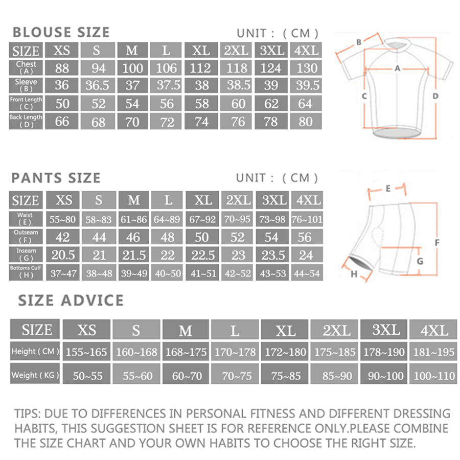 Rcn Rvouei Wielertrui Set Zome - Cycling Commuter Shorts recensie en prijs